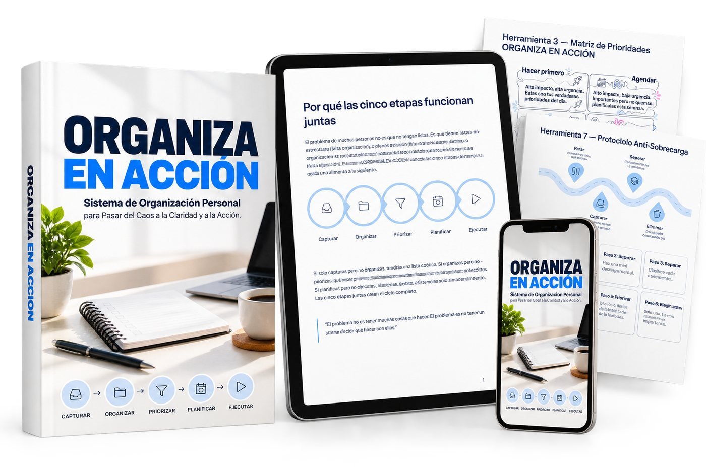 Ebook Organiza en Acción con la Matriz de Prioridades y el Protocolo Anti-Sobrecarga